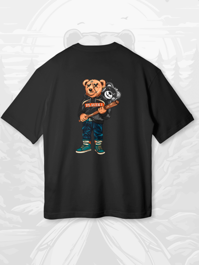 Camiseta - "Bear Slugger" | Oversized