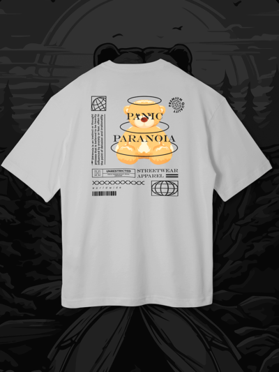 Camiseta - "Panic Paranoia Bear" | Oversized