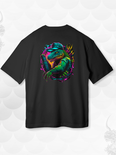 Camiseta - "Lizard Streetgun" | Oversized